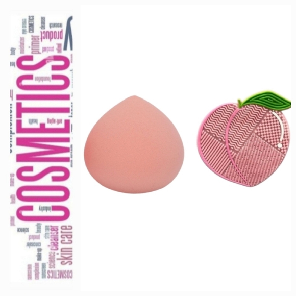 Peach Shaped Makeup Accessories Set - Picture 1 of 3